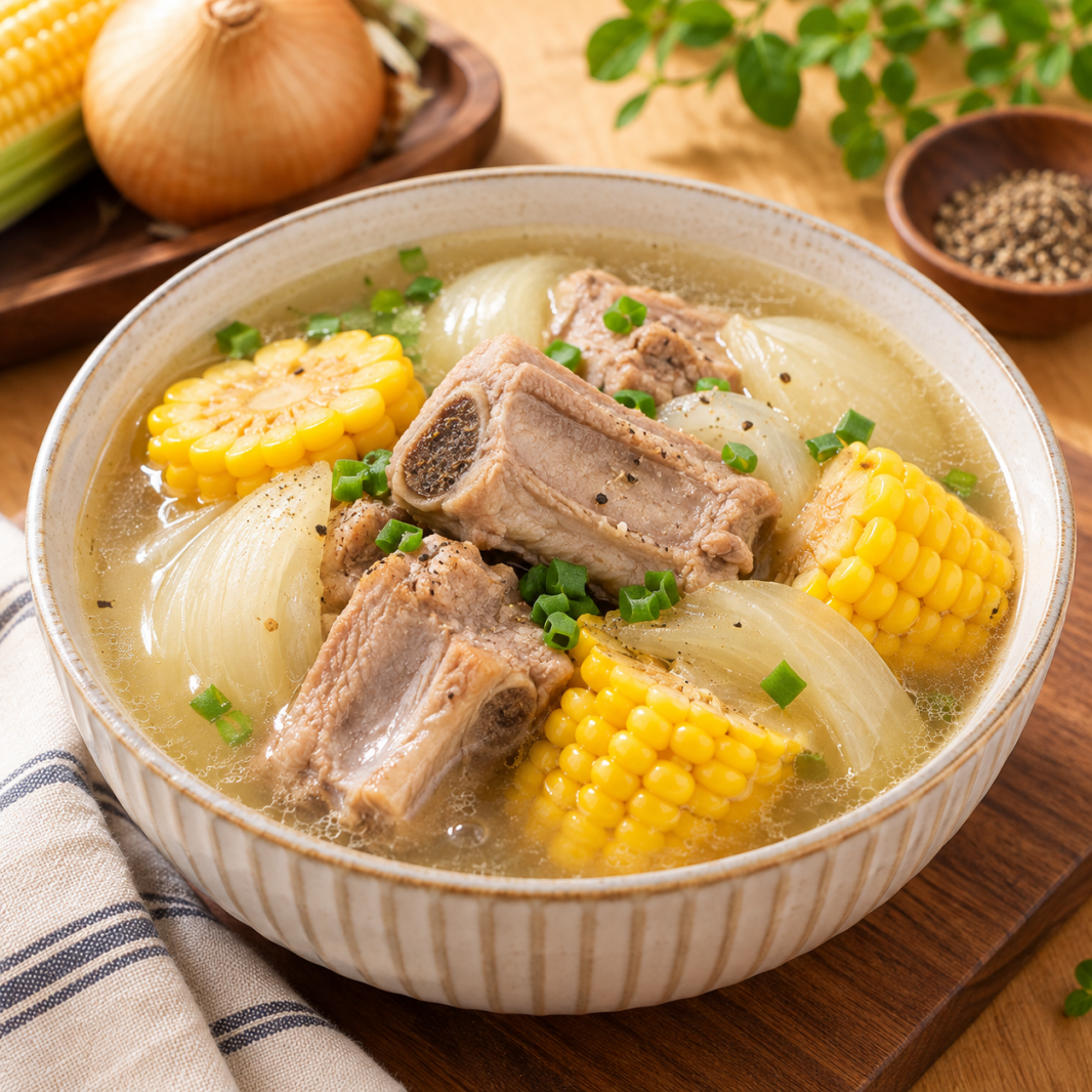 玉米洋蔥排骨湯